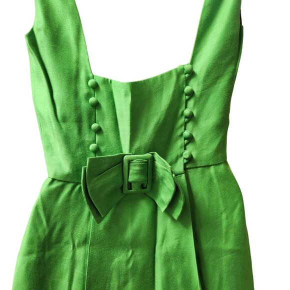 Vintage Another Ann Barry Jr. Kelly Green Dress XS - Picture 6 of 9